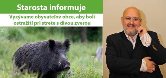 Výzva pre občanov obce Trnavá Hora k ostražitosti pred divou zverou! Výzva pre občanov obce Trnavá Hora k ostražitosti pred divou zverou!