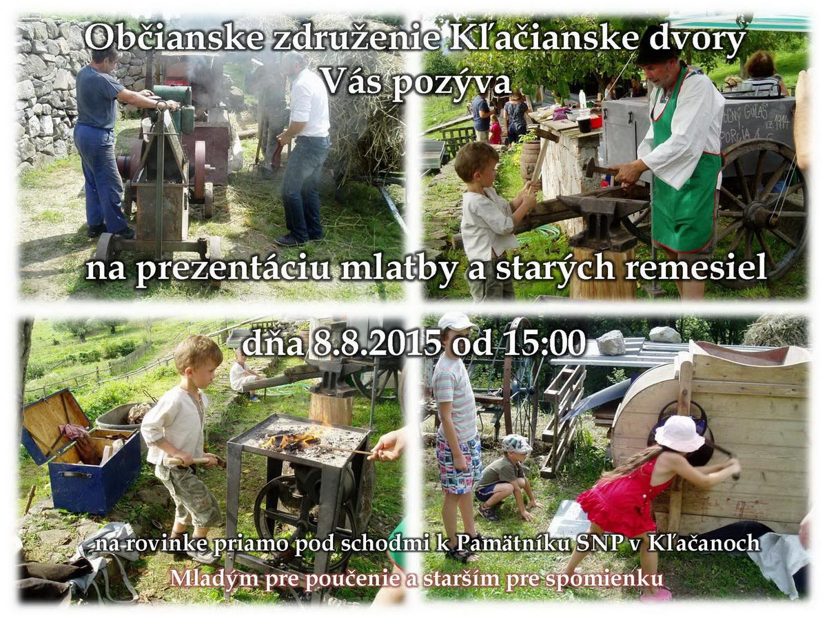 Fotogaléria Žatva a staré remeslá na Kľačanoch 2015 (22) Žatva a staré remeslá na Kľačanoch 2015