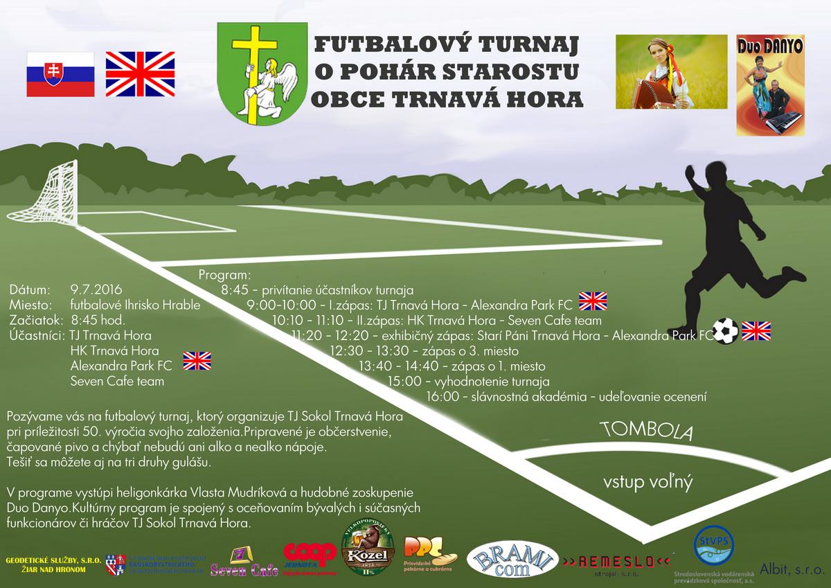 Fotogaléria Futbalový turnaj O pohár starostu obce Trnavá Hora 2016 (13) Futbalový turnaj O pohár starostu obce Trnavá Hora 2016